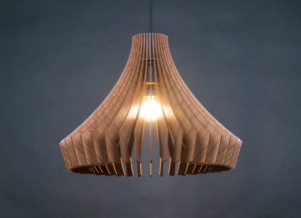 Wood Pendant Light, Hanging Dining Chandelier