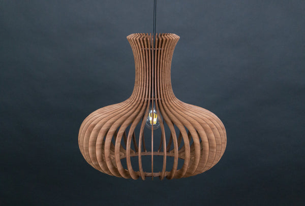 Scandinavian Wood Pendant Light, Nordic Hanging Lamp