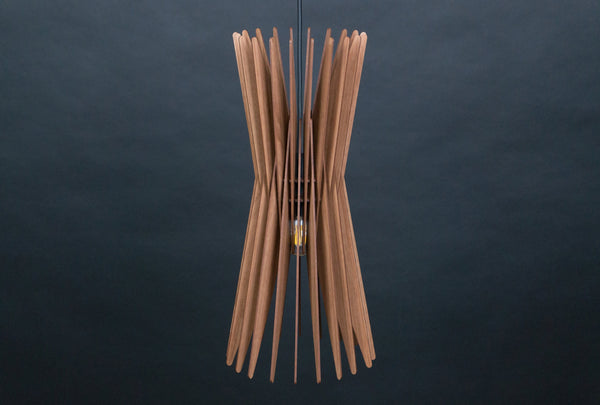 Mid-Century Wood Pendant Light, Modern Chandelier