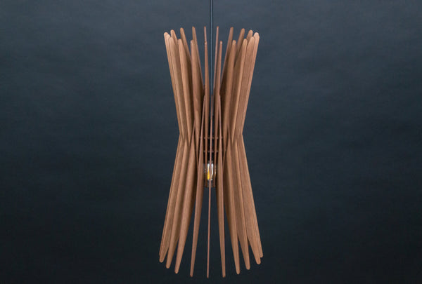 Mid-Century Wood Pendant Light, Modern Chandelier