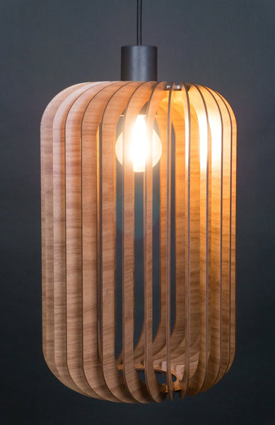 Wood Pendant Light, Mid-Century Nordic Fixture