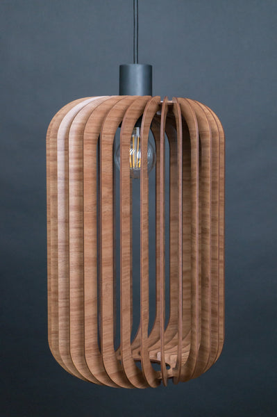 Mid-Century Wooden Pendant Light, Nordic Ceiling Fixture