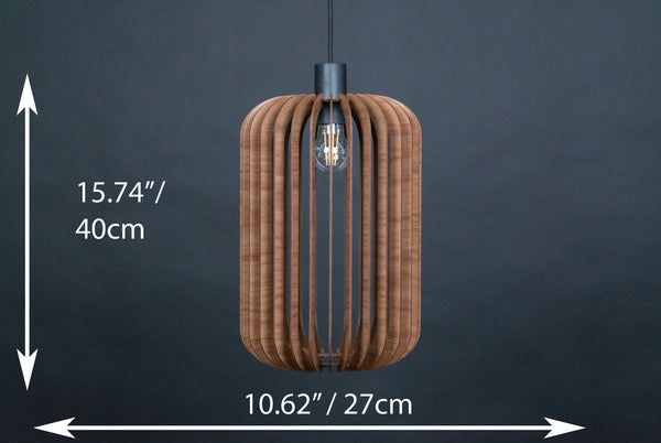 Wooden Pendant Light, Scandinavian Fixture