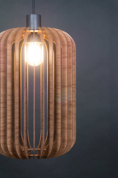 Wood Pendant Light, Modern Fixture