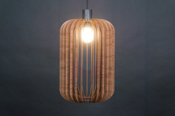 Wood Pendant Light, Modern Fixture