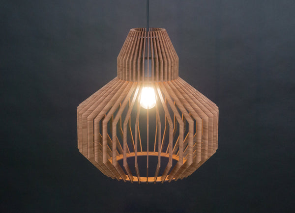 Mid-Century Wooden Pendant Light, Nordic Chandelier