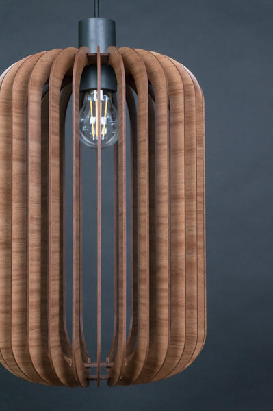 Wooden Pendant Light, Scandinavian Fixture