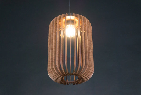 Wooden Pendant Light, Scandinavian Fixture
