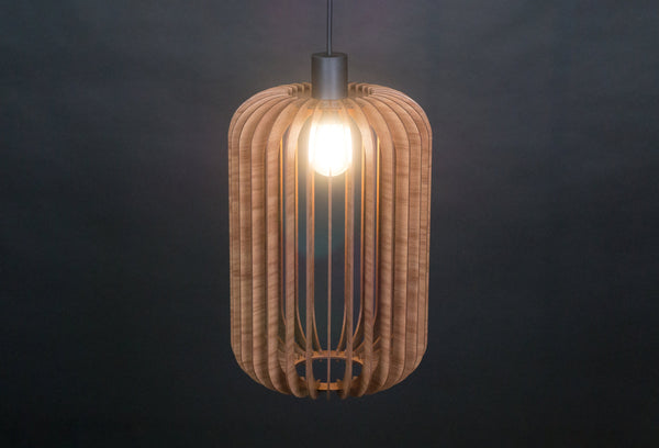 Wood Pendant Light, Modern Fixture