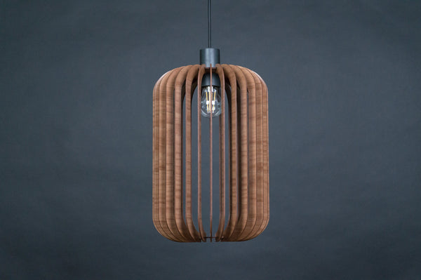 Wood Pendant Light, Modern Fixture