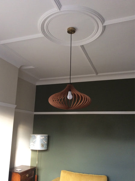 Wooden Chandelier, Ceiling Fixture Light Shade