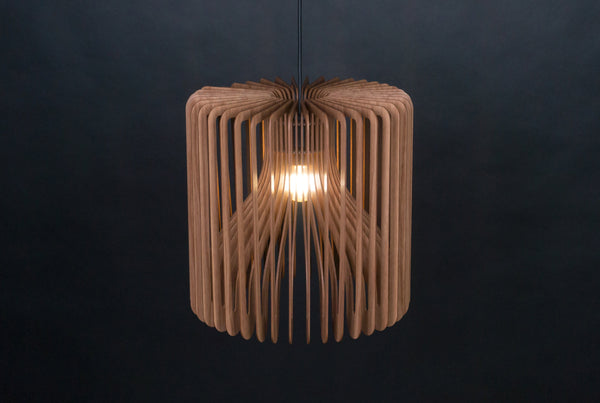 Wooden Pendant Light, Scandinavian Ceiling Fixture