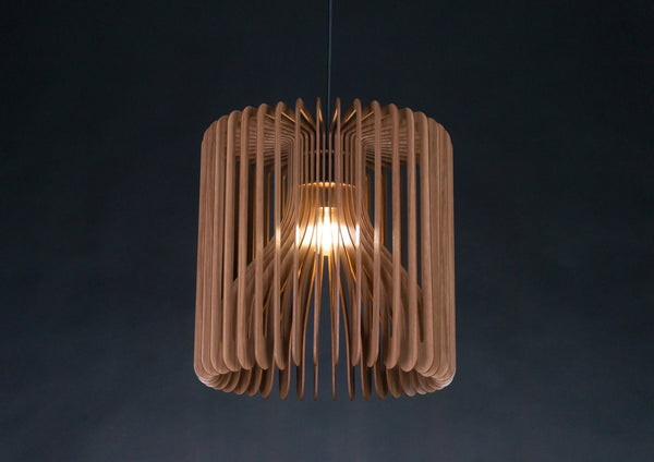 Wooden Pendant Lamp, Cozy Reading Nook Light