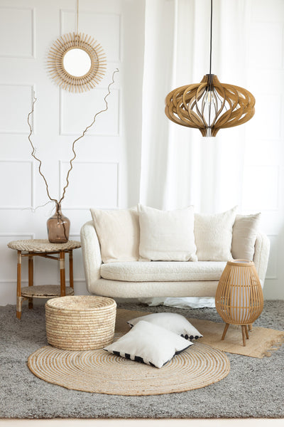 Wooden Pendant Light, Statement Entryway Staircase Chandelier