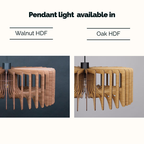 Wood Ceiling Lamp, Geometric Chandelier Light