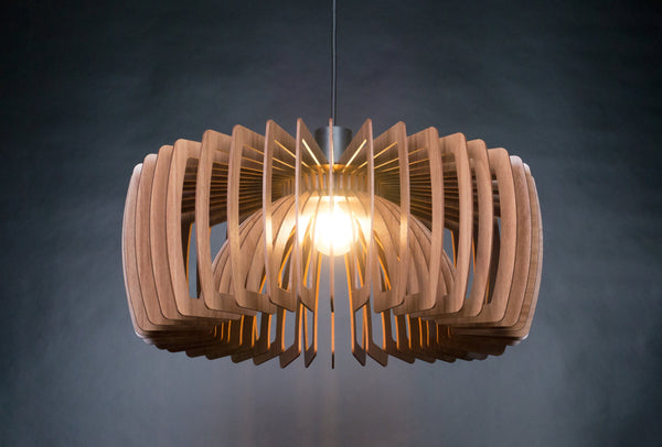Wooden Ceiling Light, Mid-Century Modern Chandelier
