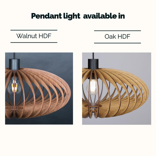 Wood Pendant Light, Modern Dining Chandelier