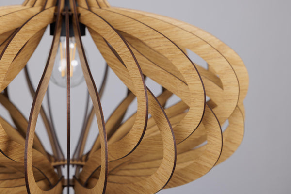 Wood Chandelier, Modern Kitchen Island Hanging Fixture